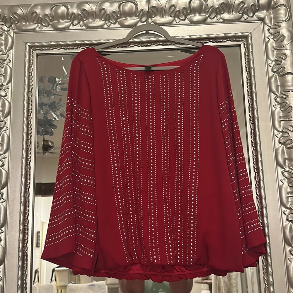 Like New Alfani Red Blouse